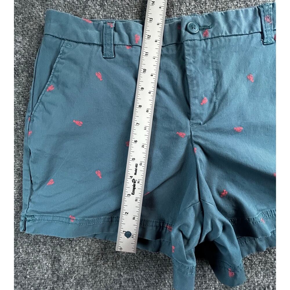 Magellan Outdoors Women's Lobster Print Chino Shorts Size 10 Blue Pink - Picture 7 of 7